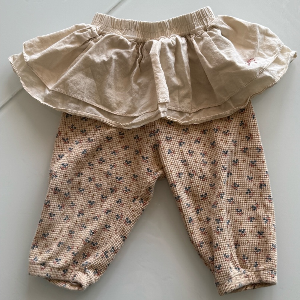 Ruffle Skirted Jogger Pants